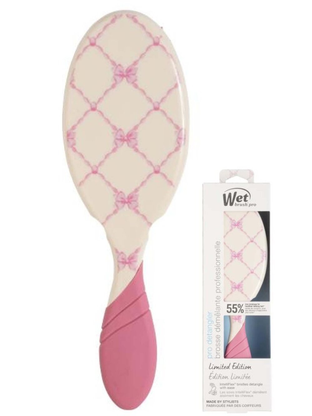Wet Brush Pro Detangle Hair Brush - Limited Edition (Bows)